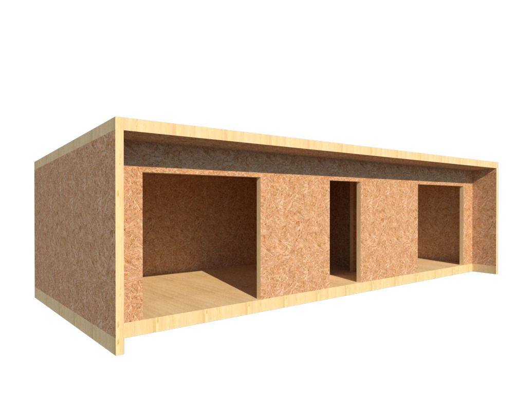 Kit techo inclinado 34m2