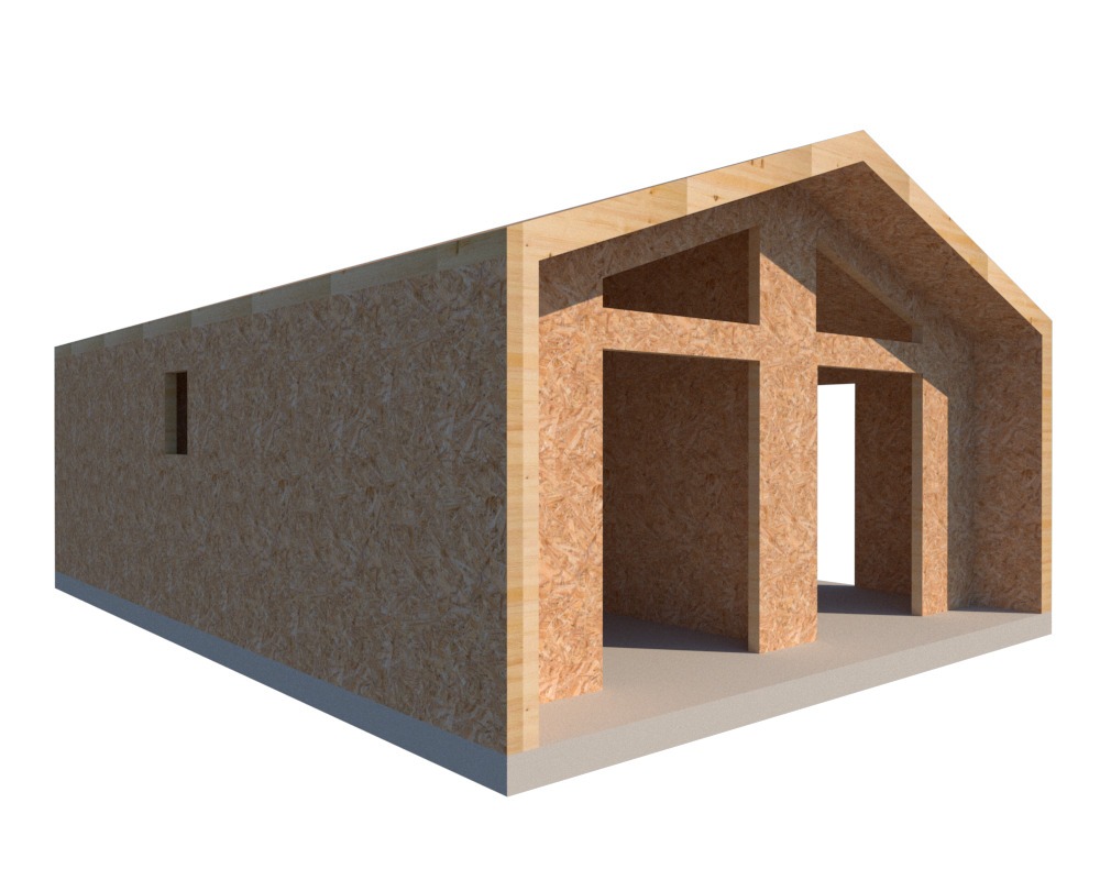 Kit Panel Sip Galpon 48m2
