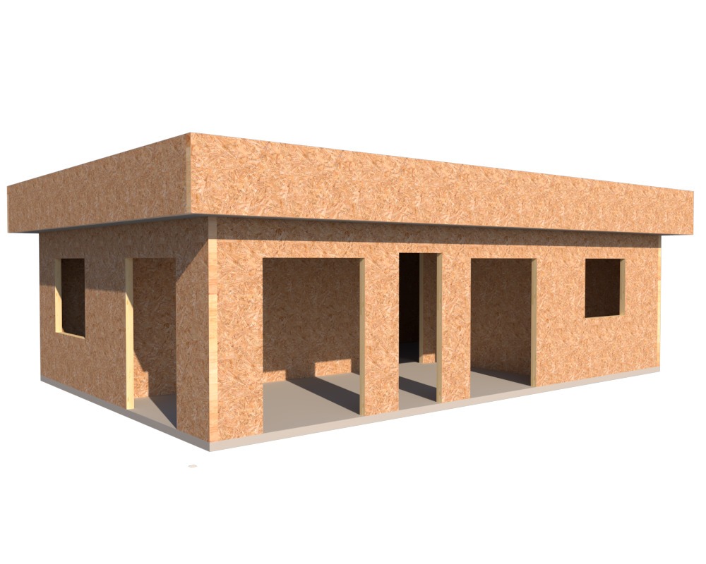 Kit Panel Sip Mediterraneo 58m2