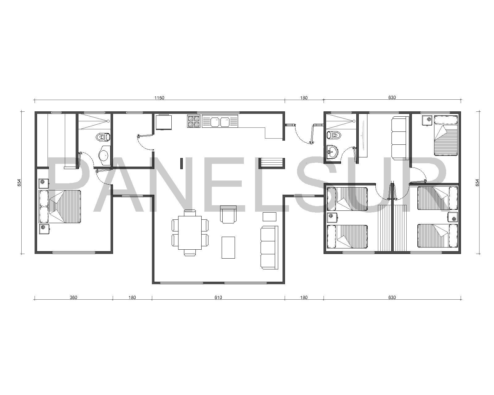 Casa 120m2 – trad-Modelo