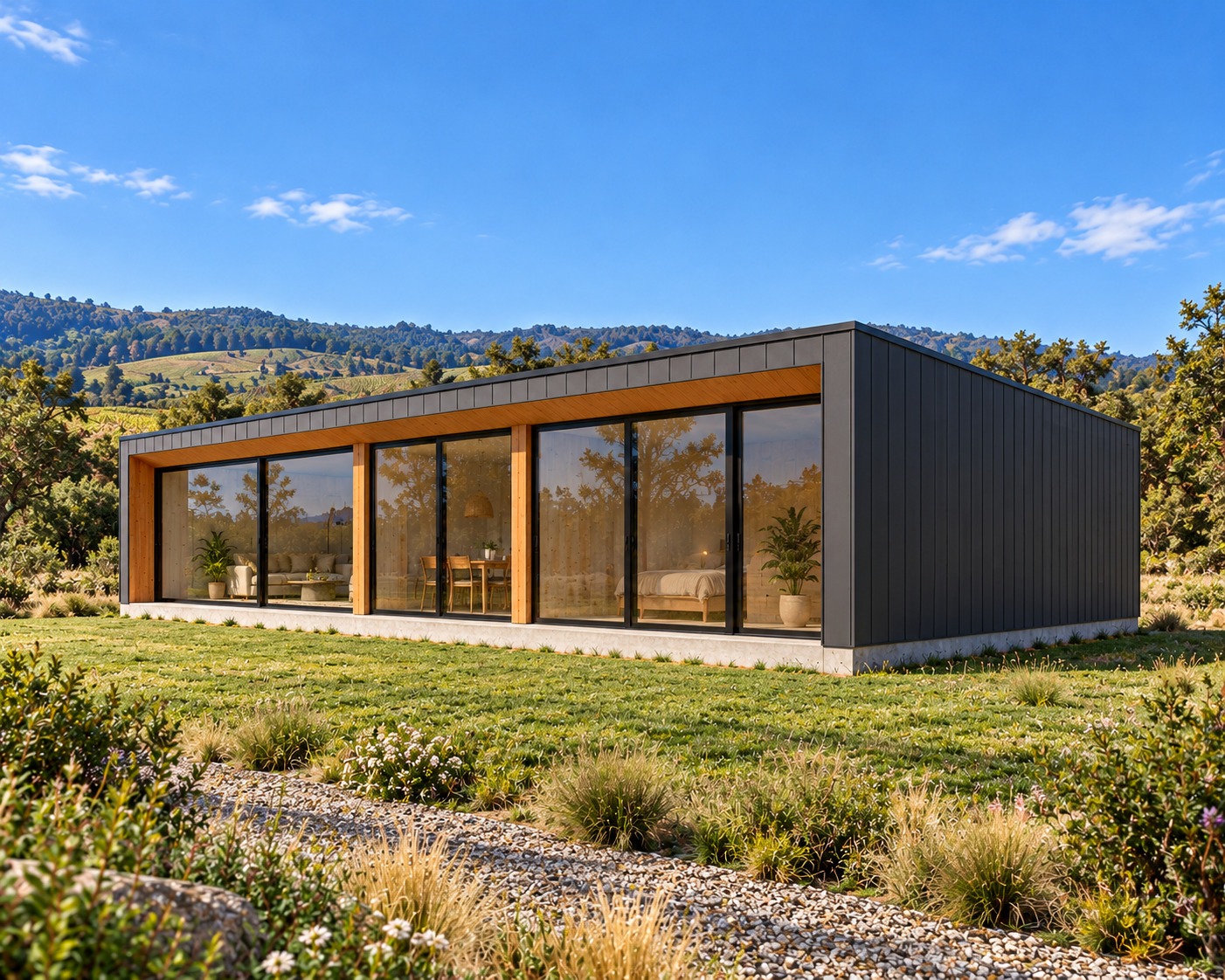 Casa 110m2 – Techo Inclinado
