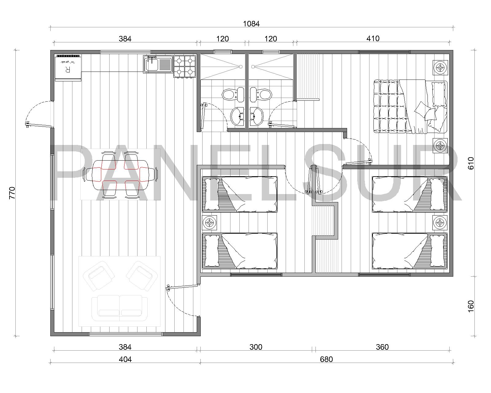 casa 73 m2 Tradicionalk